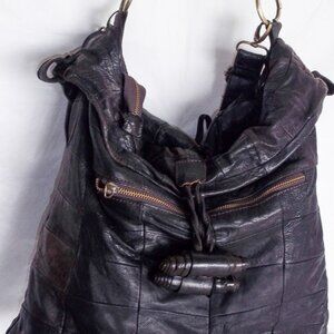 Vintage brown hobo bag